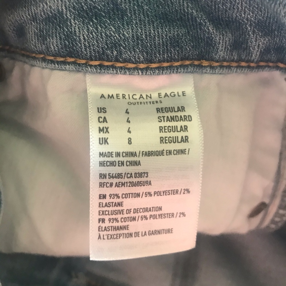 American Eagle Light Wash Denim A-line Skirt - Picture 7 of 8